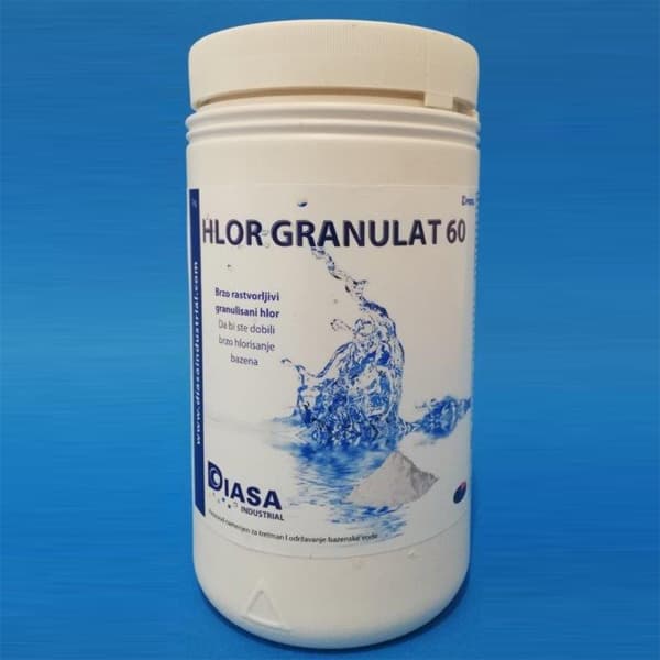 Hlor granulat 60 Sredstvo za dezinfekciju vode u bazenima 1kg