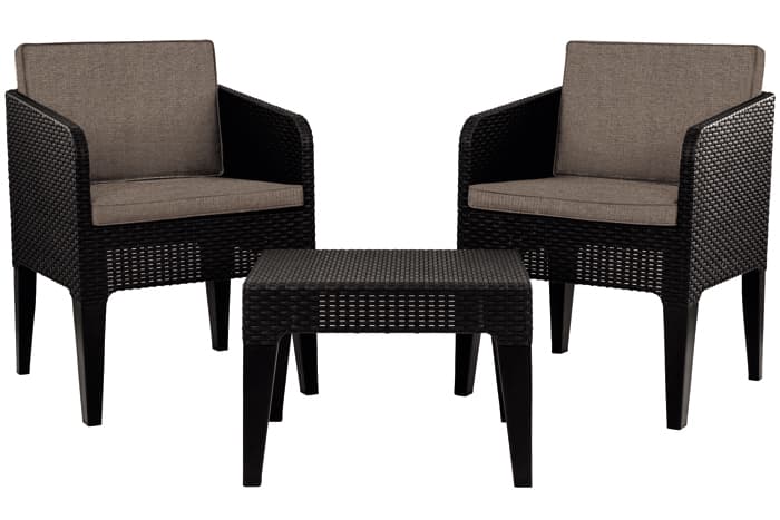 Balkonski set Columbia Dve fotelje i stočić