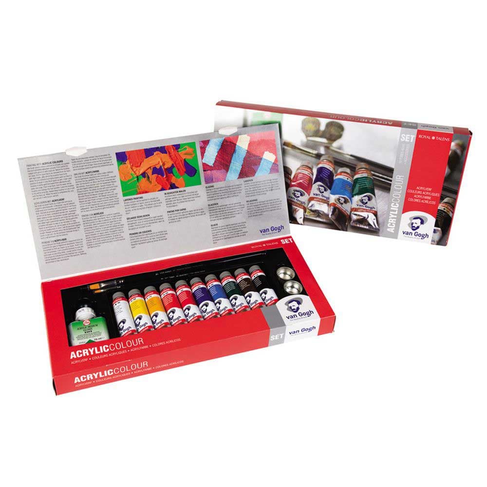Akrilne boje Komplet 10x40ml sa priborom Van Gogh Royal Talens 699006