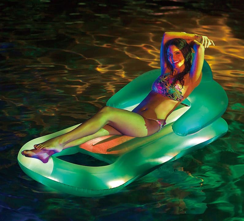 Polygroup Dušek Ležaljka na naduvavanje Sa LED osvetljenjem