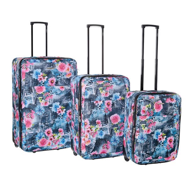 Komplet kofera 55/66/76cm Enova Marbella Roses 516140