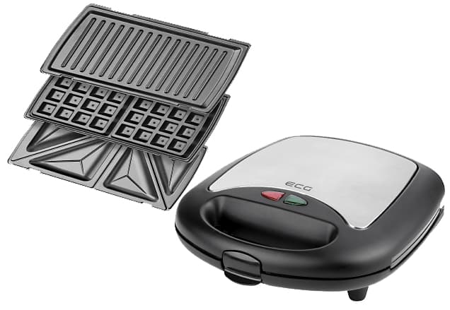 ECG Aparat sa izmenjivim pločama za sendviče i kolače S 299 3IN1