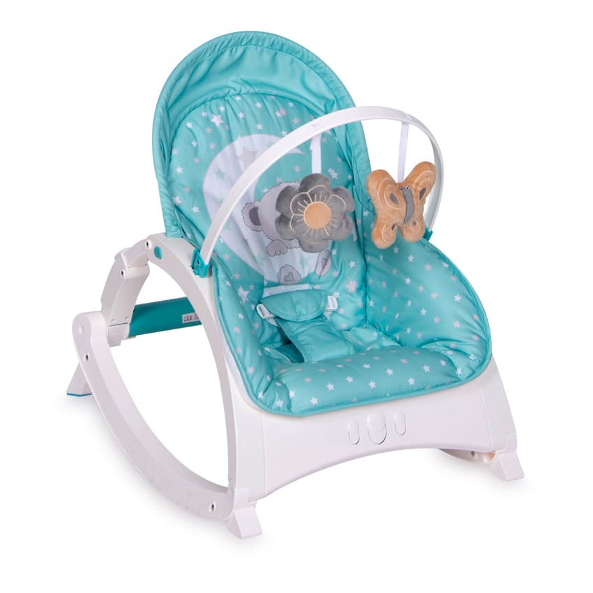 LORELLI Ljuljaška za bebe ENJOY Green Moon Bear 10110111932