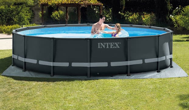 Intex Podloga za bazene prečnika 244/305/366/457 cm (58932) OEM Siva