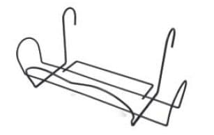 Balkonska korpa Marija 50cm srebrno-crna 2231 3kom