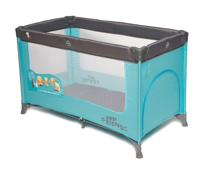 BBO Prenosivi krevetac Krevet torba DREAM AND PLAY 1 nivo Light Blue - Print P902LBLUE