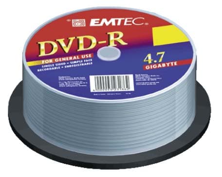 Emtec (BASF) - DVD-R 4.7GB/4x - prazni DVD mediji - 50 kom.