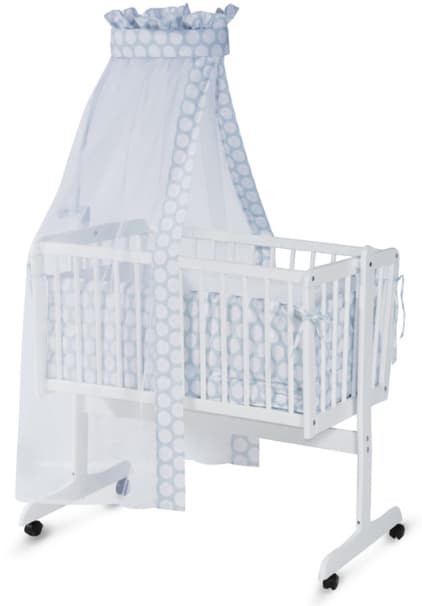 LORELLI Drvena kolevka za bebe Ljuljaška EVA White 10150270025