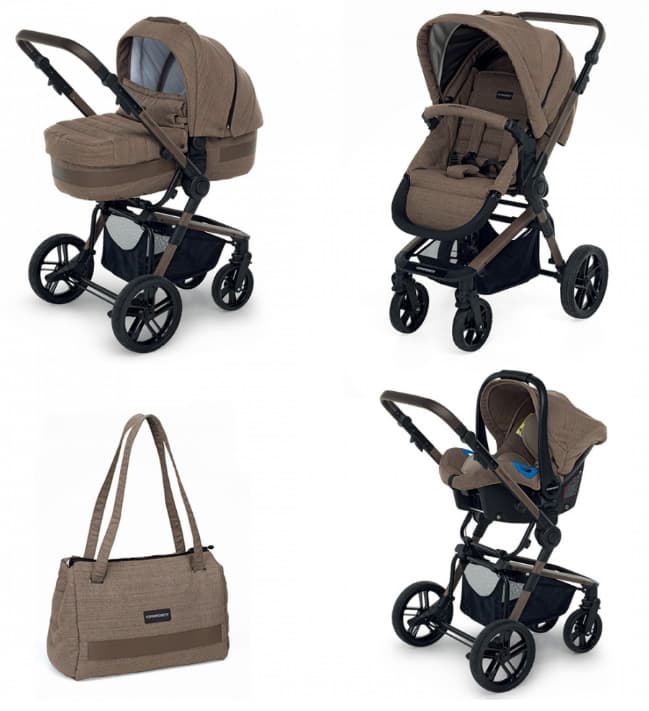 FOPPAPEDRETTI Kolica za bebe Set Modular iWOOD Elite Beige 9700344409