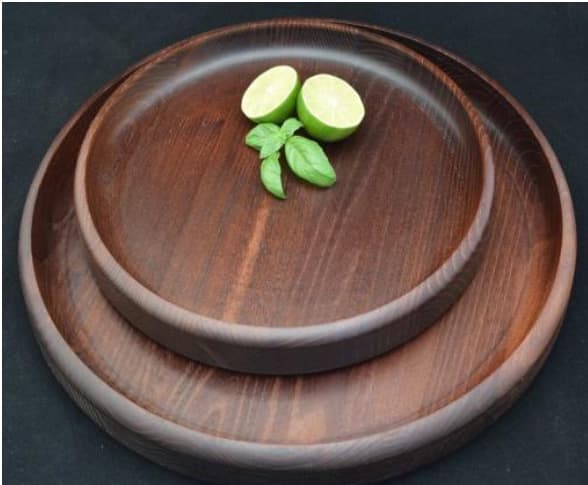 Drveni poslužavnik za serviranje od oraha 34cm