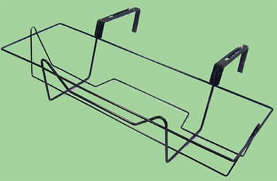 Balkonska korpa sa podesivim kukama Irena 60cm srebrno-crna 0215