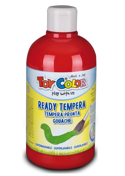 Toy color tempera lakoperiva crvena 500ml