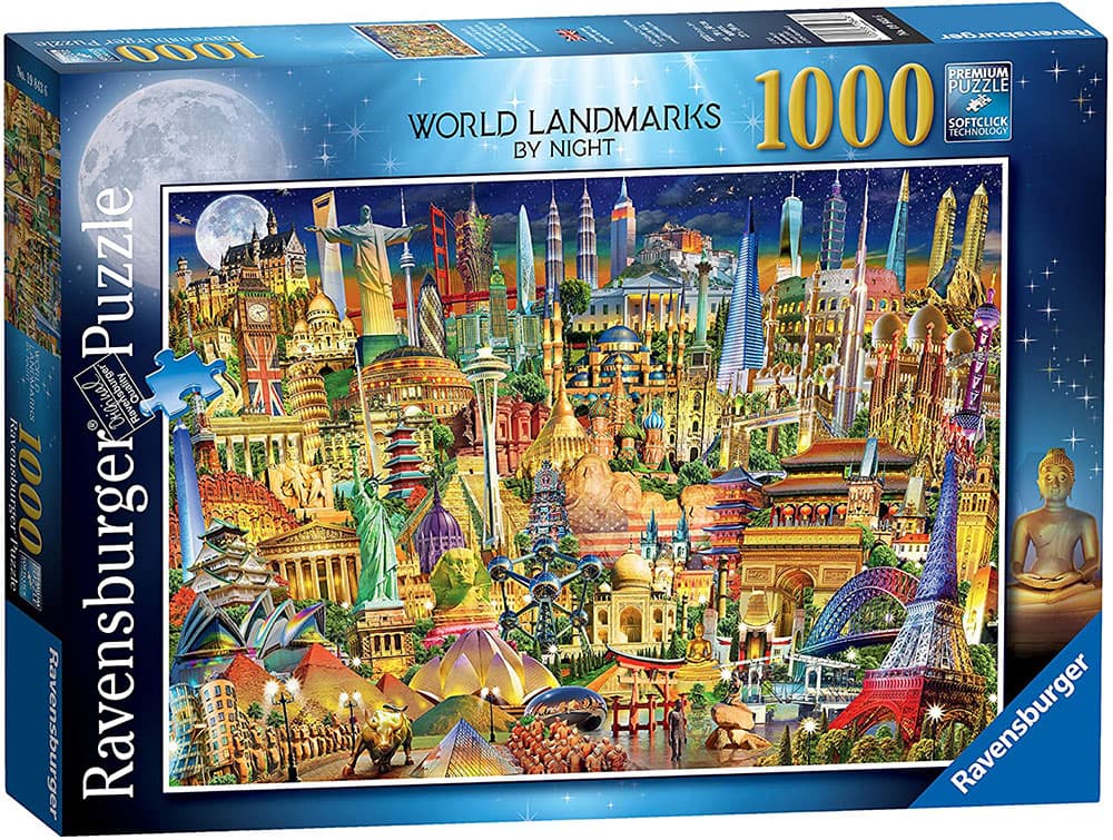 Ravensburger Puzzle 1000 delova - Najveće svetske znamenitosti noću19843