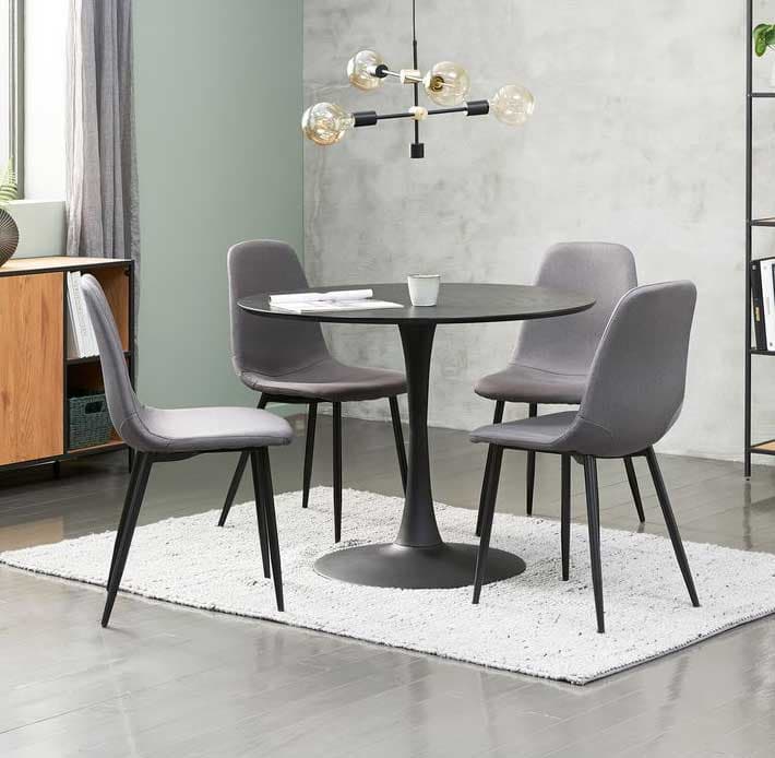 Trpezarijska garnitura Riyon Okrugli sto sa četiri stolice