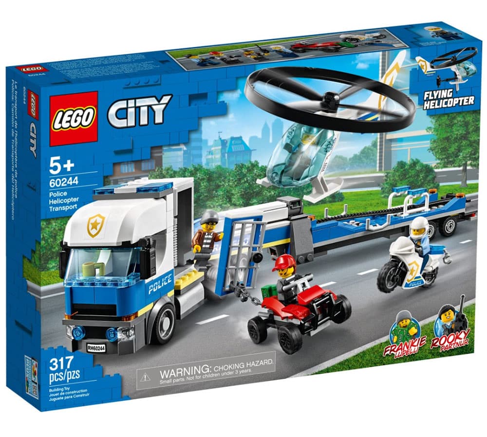 LEGO® City Kocke - Policija - Transporter helikoptera 60244