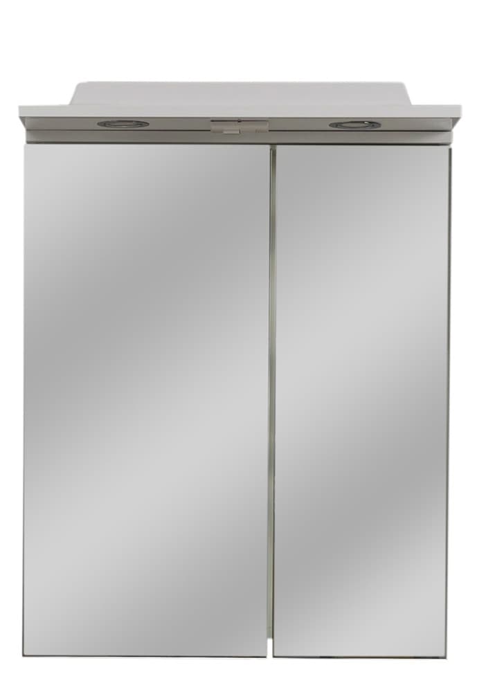 Roper ogledalo sa ormarićem i rasvetom Tijana 600A3 bela