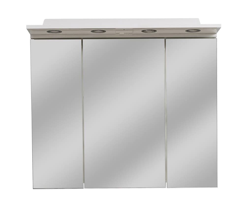 Roper ogledalo sa ormarićem i rasvetom Tijana 900A3 bela