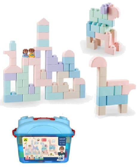 Dečije kocke Plastične kocke u kutiji SOFT 50 delova 876030