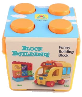 Dečije kocke Plastične kocke u kutiji AUTOBUS 26 delova 876031