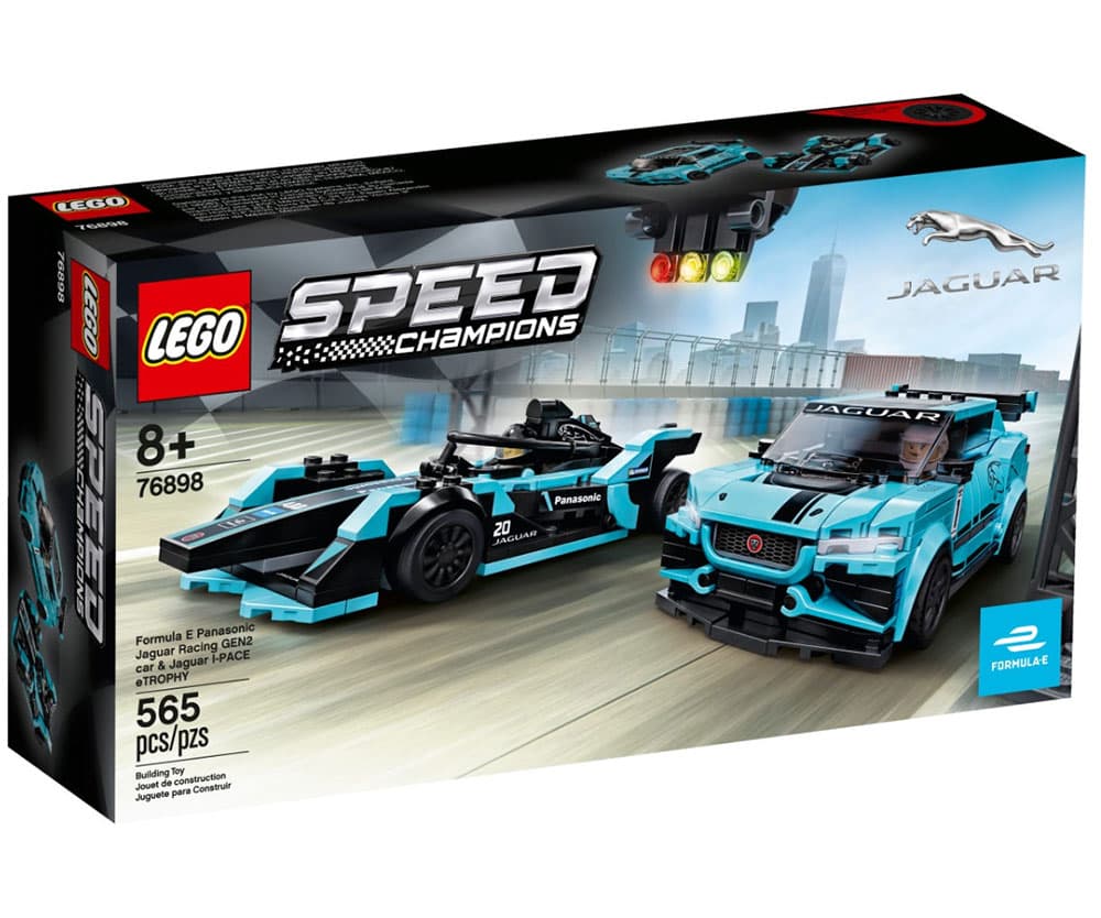 LEGO® Kocke Speed Champions - Automobili Formula E Panasonic Jaguar Racing GEN2 i Jaguar I-PACE eTROPHY 76898