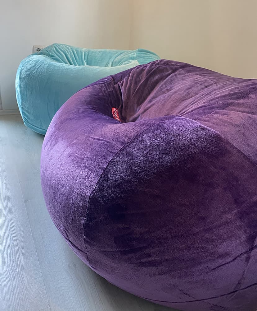 Lazy Bag ljubičastii od mikrofibera