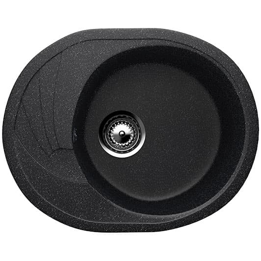 Granitna sudopera sa sifonom Ulgran U403-308 ovalna crna