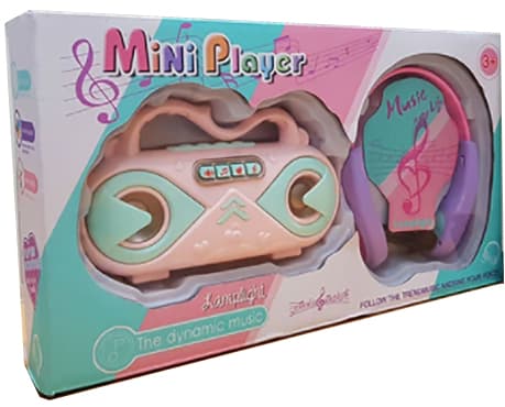 Dečija igračka Mini muzički plejer za decu Radio i slušalice 870064