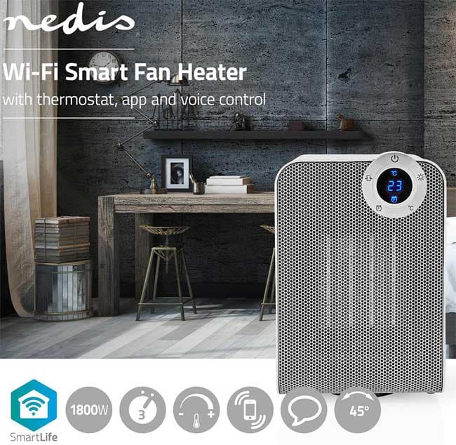 Nedis Wi-Fi Smart grejalica sa ventilatorom WIFIFNH20CWT