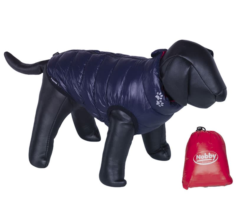 Nobby Jakna za pse Light sa dva lica teget-crvena 40cm 66601