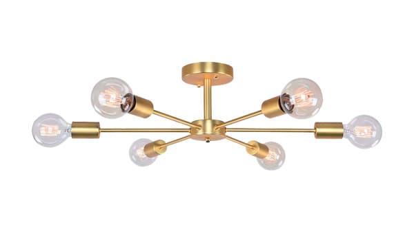 Elmark Roxi plafonska lampa 6XE27 zlatna