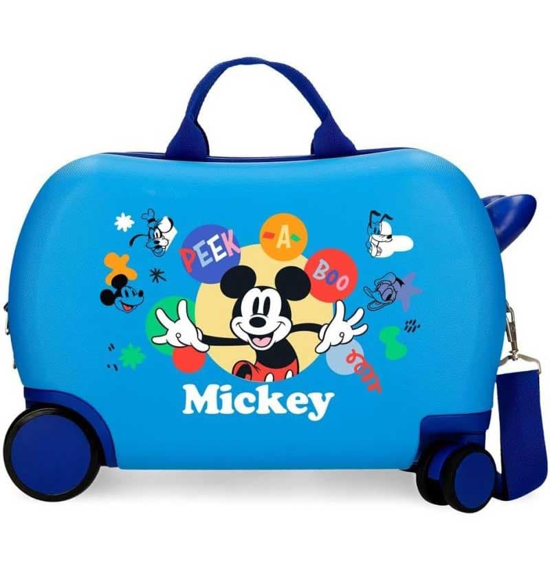 Dečji kofer za put i vožnju Disney Mickey Peek-a-boo blue 42210