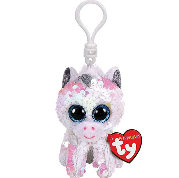 TY Beanie Boos Privezak Plišana igračka Svetlucavi jednorog Diamond 35300
