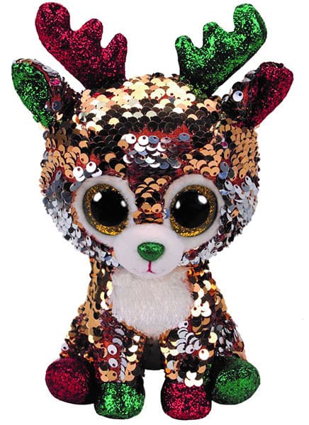TY Beanie Boos Plišana igračka 15cm Svetlucavi novogodišnji Irvas Tegan 36338