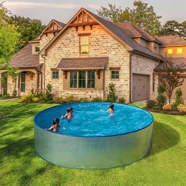 Trigano Nadzemni Bazen Sa Galvanizovanom Oplatom 4.5 x 0.9 m