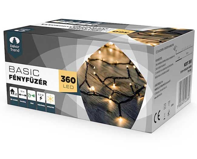 Novogodišnje lampice za spoljnu i unutrašnju upotrebu Toplo bela 360 LED KDT 361