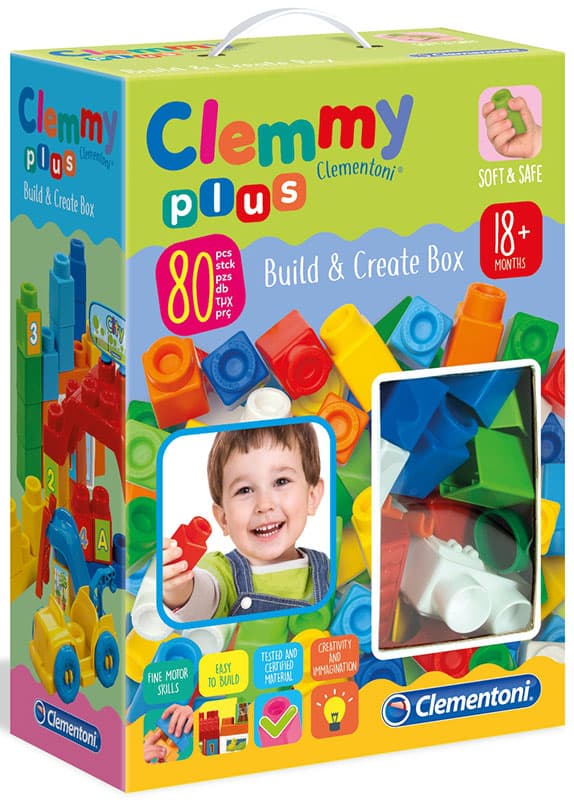 Clementoni Clemmy Gumene kocke 80 komada 17257