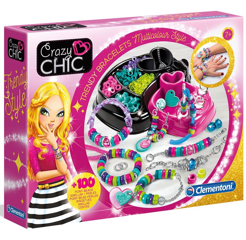 Crazy Chic Kreativni set Kreiraj trendi narukvice Clementoni 15180