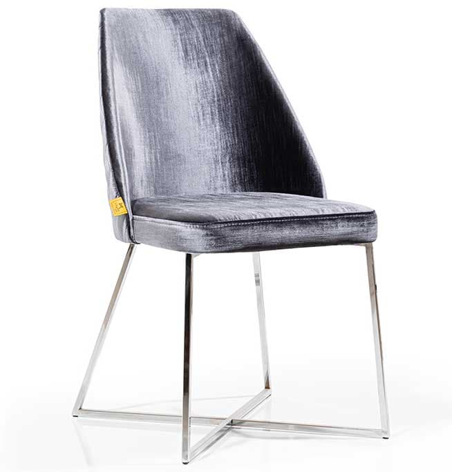 Trpezarijska stolica VIP Grafitno siva