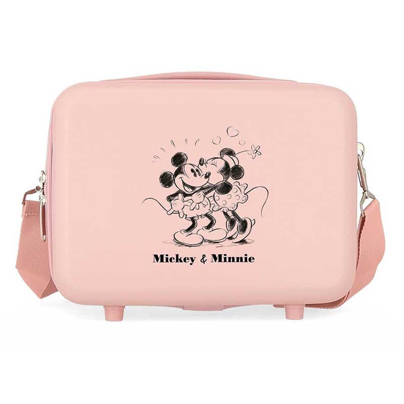 ABS Neseser - Kofer za kozmetiku Disney Mickey and Minnie kisses powder pink 37339
