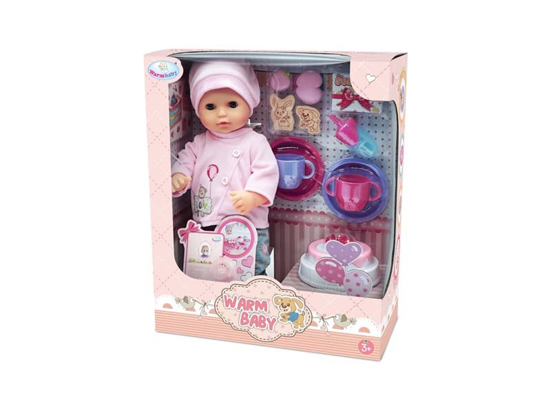 WARM BABY Lutka beba 40cm sa rođendanskim setom WZJ033A-2 858046