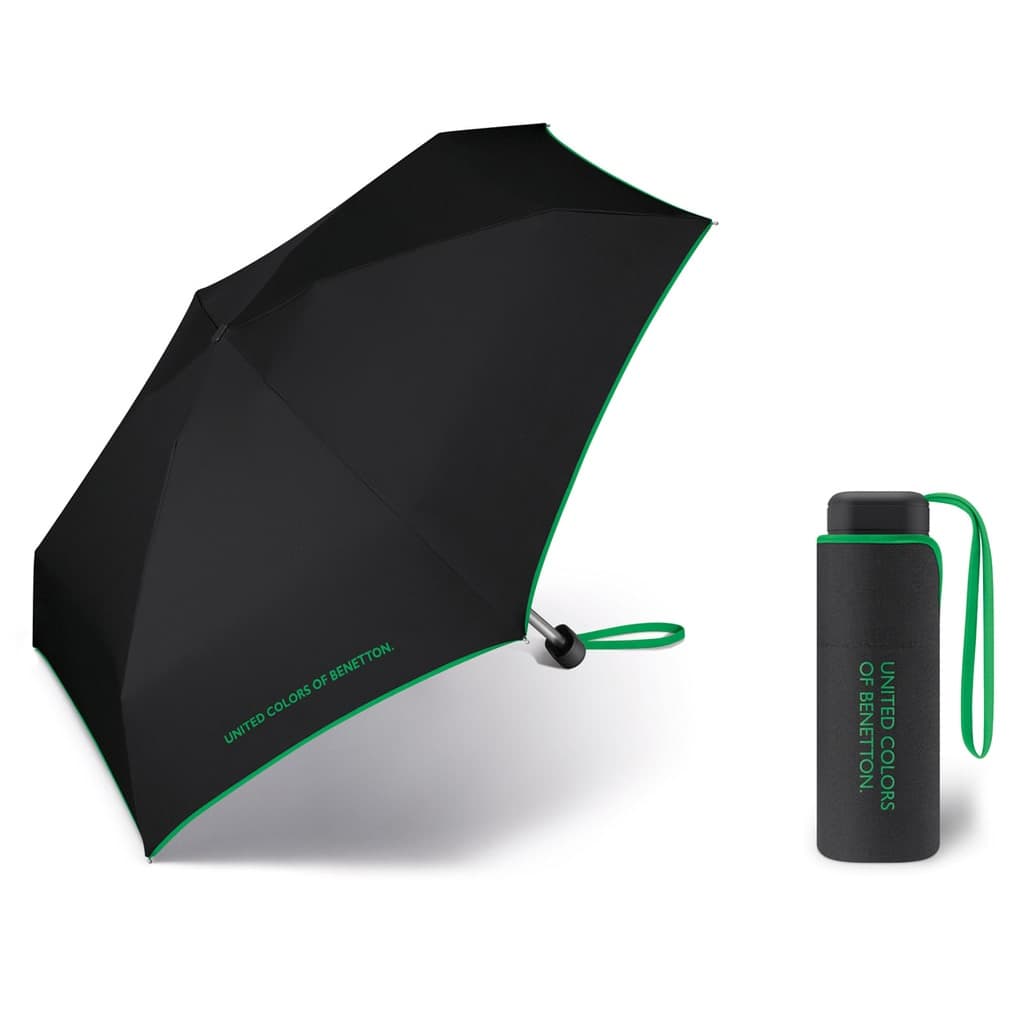 BENETTON Ultra Mini Flat kišobran black