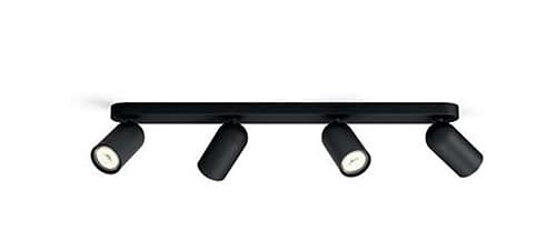 Pongee spot svetiljka crna 4xmax10W