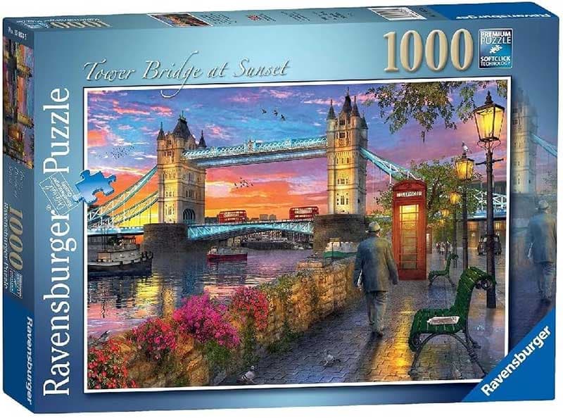Puzzle slagalica 1000 delova Tauer Bridž u suton Ravensburger 12000041