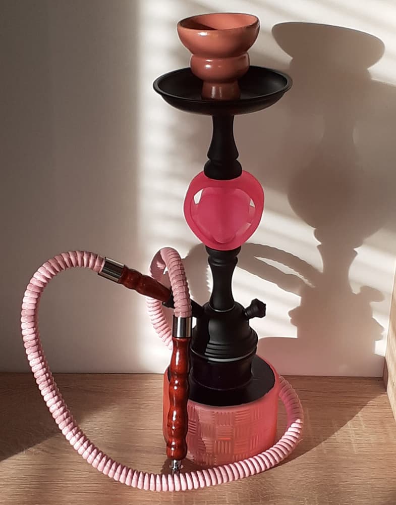 Nargila Alcan 38-40cm mat srce roze 6355