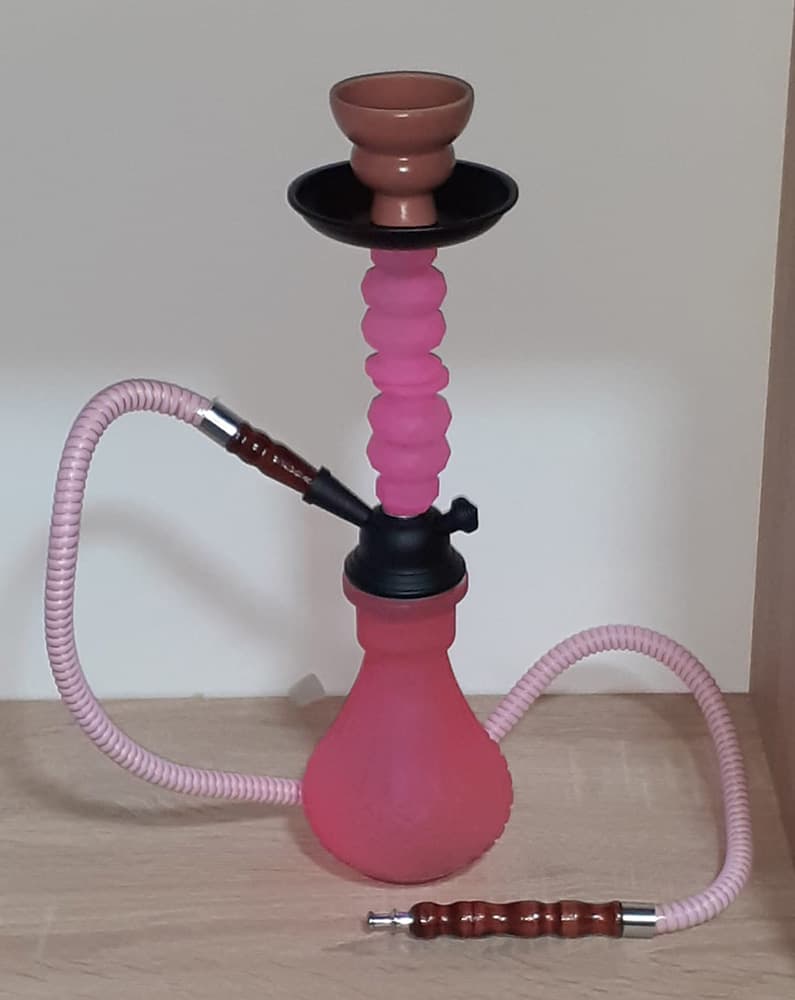 Nargila Alcan 38-40cm spiralno roze 6361