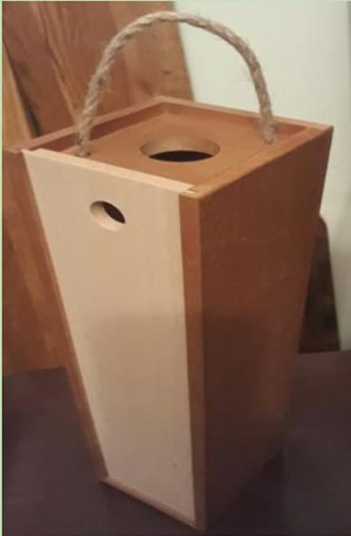 Wood holz kutija za vino 95 x 106 x 360 mm