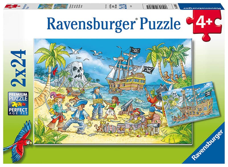 Puzzle 2x24 dela Ostrvo avanture Ravensburger 05089