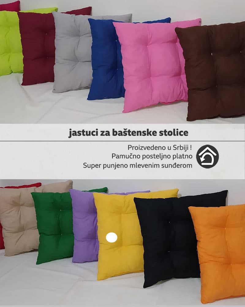 Sedalica Jastuk Za Baštensku Stolicu 30 x 30 cm Yellow