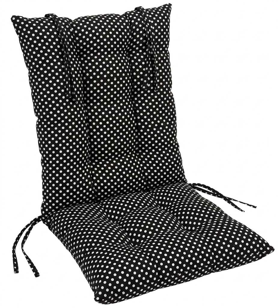 Pamučni Jastuk sa Naslonom Za Stolicu 45 x 90 cm BW Dots