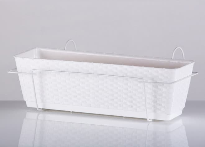 10 žardinjera sa 10 žica - bela boja